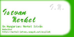 istvan merkel business card