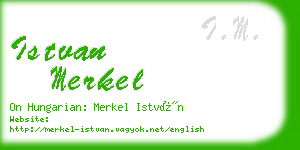 istvan merkel business card